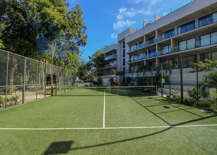 Apartment Location With Rooftop Pool, Gym And Padel Court Tulum